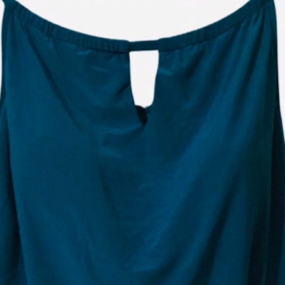 Aqua Green Romper, Women's Keyhole Blouson (5 Star) Style - Picture 5 of 11